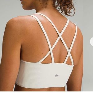 Lululemon Like a Cloud Ribbed Longline Bra, B/C Cup
Bone